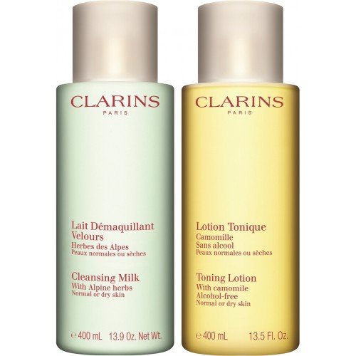 CLARINS-Cleansing Duo - Normal to Dry Skin - Milk + Lotion CLARINS-Cleansing Duo - Normal to Dry Skin - Milk + Lotion